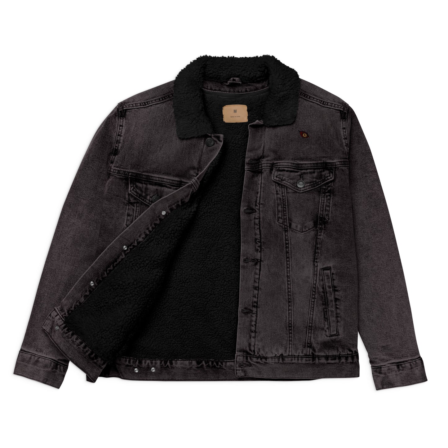 Unisex Kokushibo Denim Sherpa Jacket