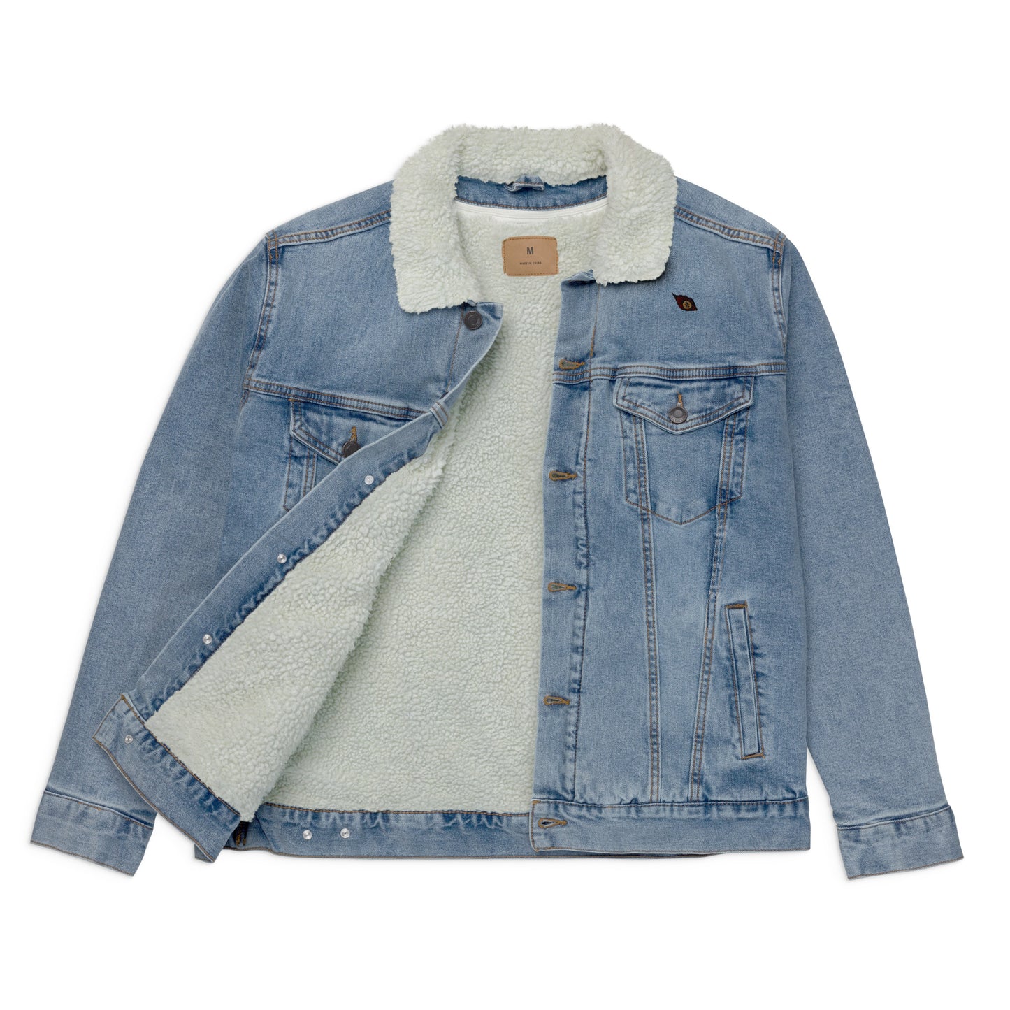 Unisex Kokushibo Denim Sherpa Jacket