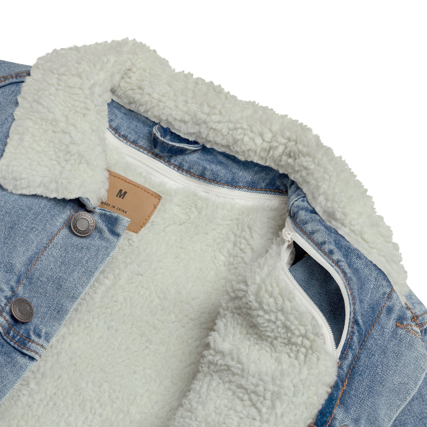 Unisex Kokushibo Denim Sherpa Jacket